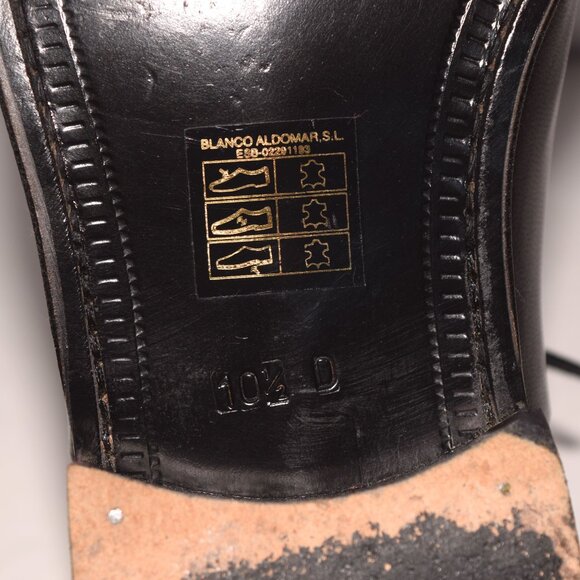MAGNANNI Cesar Black Leather / Patent Leather Oxford Dress Shoes Size 10.5D main image 4